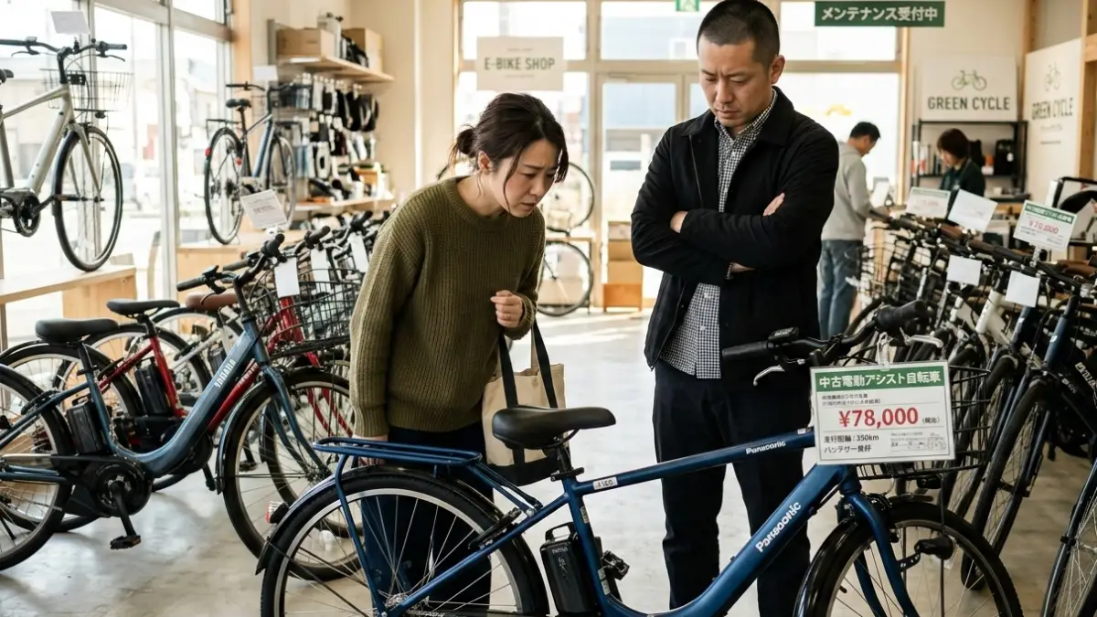 電動自転車中古やめたほうがいい理由と寿命の短さに注意