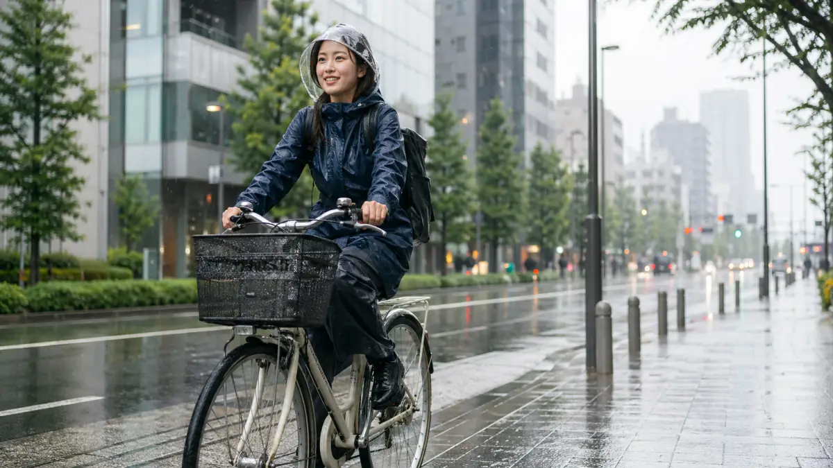 自転車通勤 雨の日に濡れずに快適に通うテクニック集