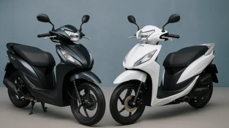 ホンダDio110とDio110ベーシックの2台を比較したバイク画像