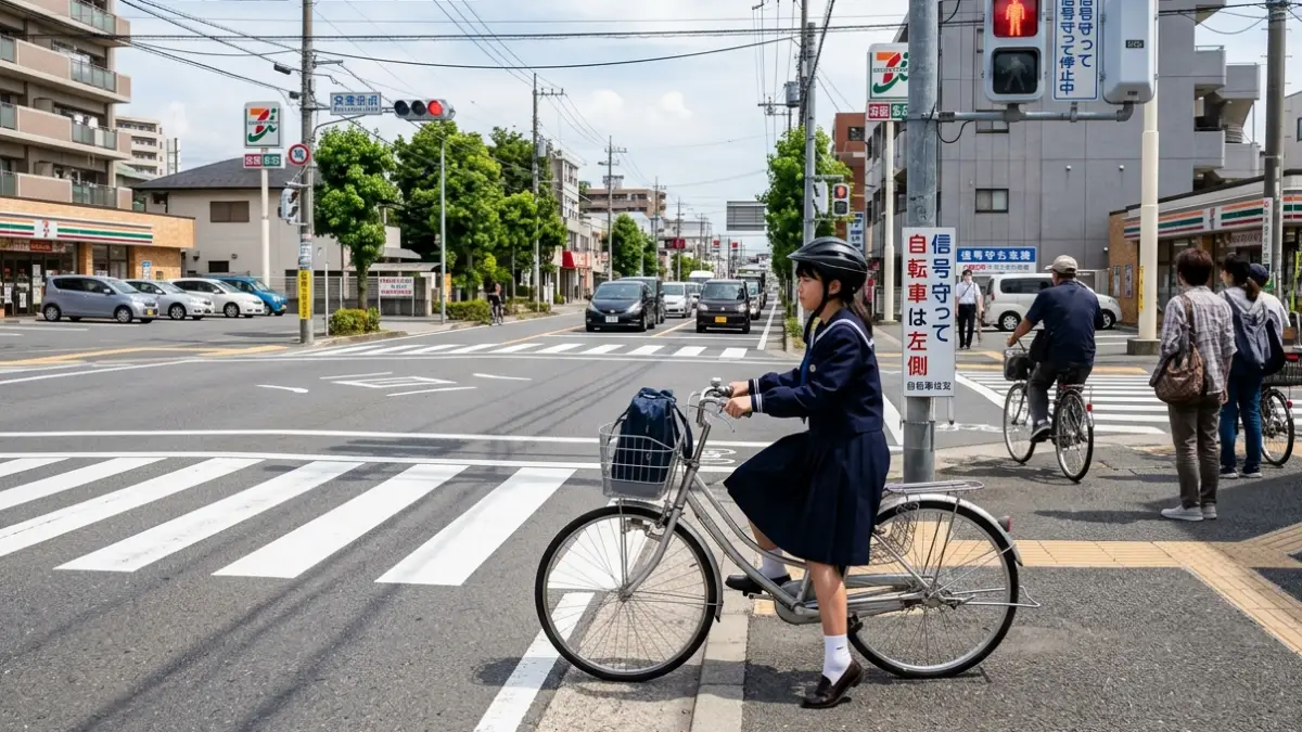 自転車の基本ルールと信号遵守 自転車 信号無視 一時停止 青切符 ルール