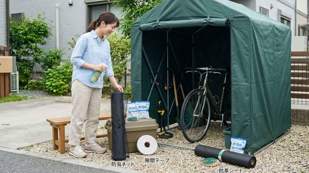 サイクルハウス虫は防げる？原因別の正解と対策方法まで解説
