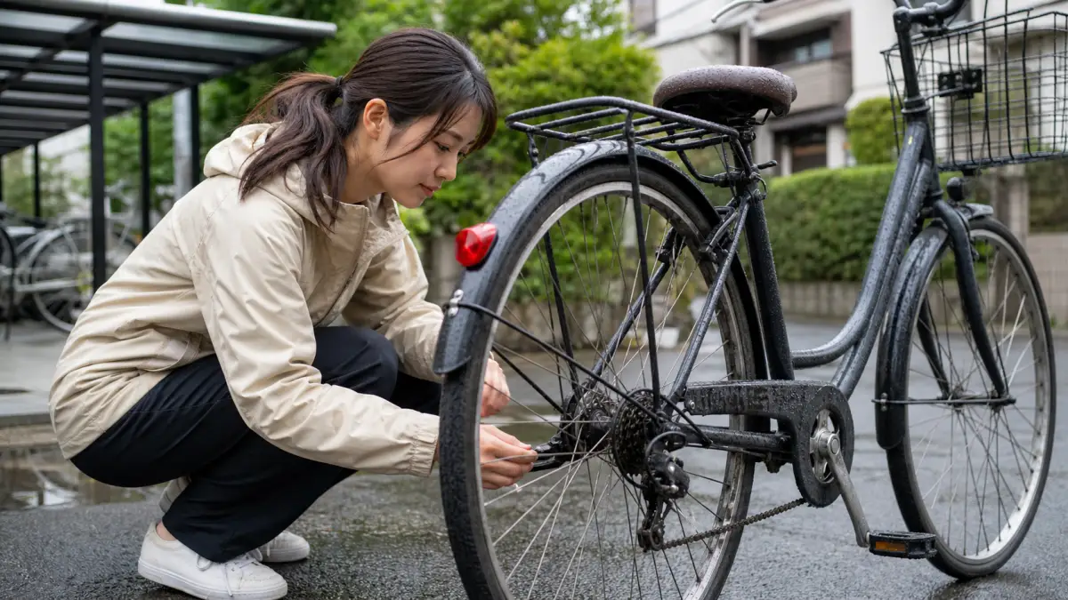 雨に強い自転車でも確認したいチェーンとブレーキの状態