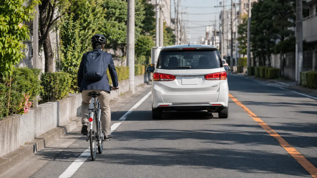 自転車の追い越しルール完全ガイド｜「1.5m」は誤解？黄色線・白線の判断基準